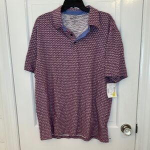 Jones New York Purple‎ Print Polo size XXL NWOT